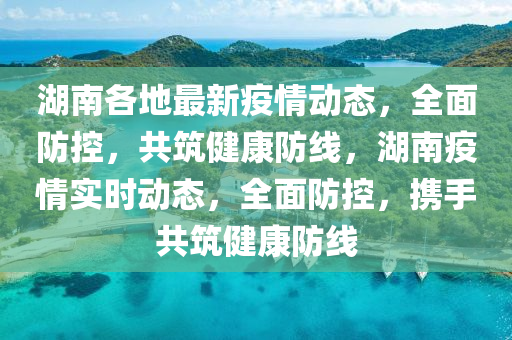 最新疫情情况湖南，持续筑牢防控屏障，展现坚定信心与决心